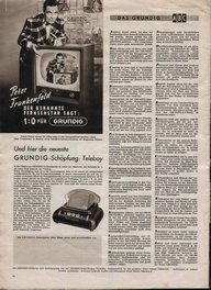 Premier repondeur telephonique Grundig teleboy de 1955