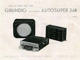Autoradio AutoSuper 248 Grundig et son équipement