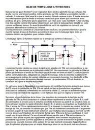 Mon dossier sur le balayage ligne à thyristors