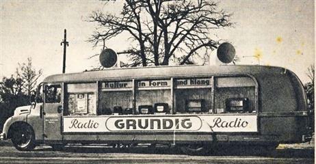 Camion pub GRUNDIG 1950