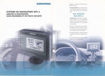 GPS 3 Grundig avec chargeur CD