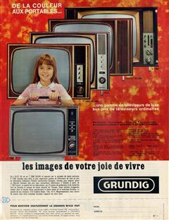 Pub française tv couleur t1000 1968