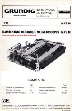 Mecanisme VHS Panasonic MVS III
