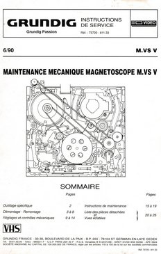Mecanisme VHS MVS V Panasonic