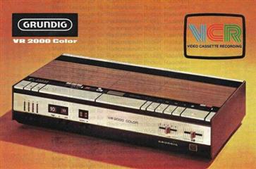 Magnetoscope VCR VR 2000 prototype de 1971
