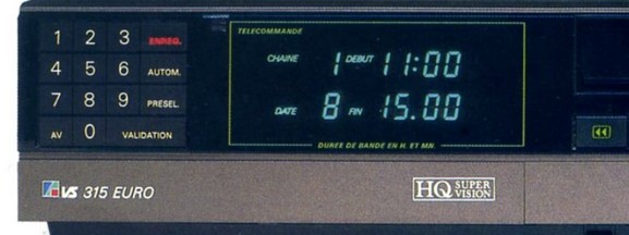 Magnetoscope VS 315 EURO France